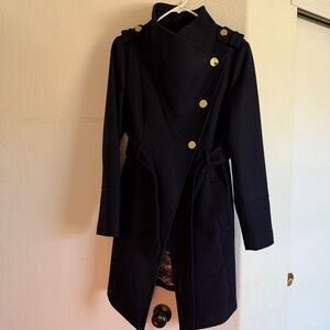 Women’s Navy Guess Asymmetrical Peacoat